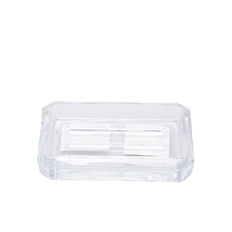 Heavy Glass Soap Dish Holder Home Kitchen Sink Sponge And Soap Holder
