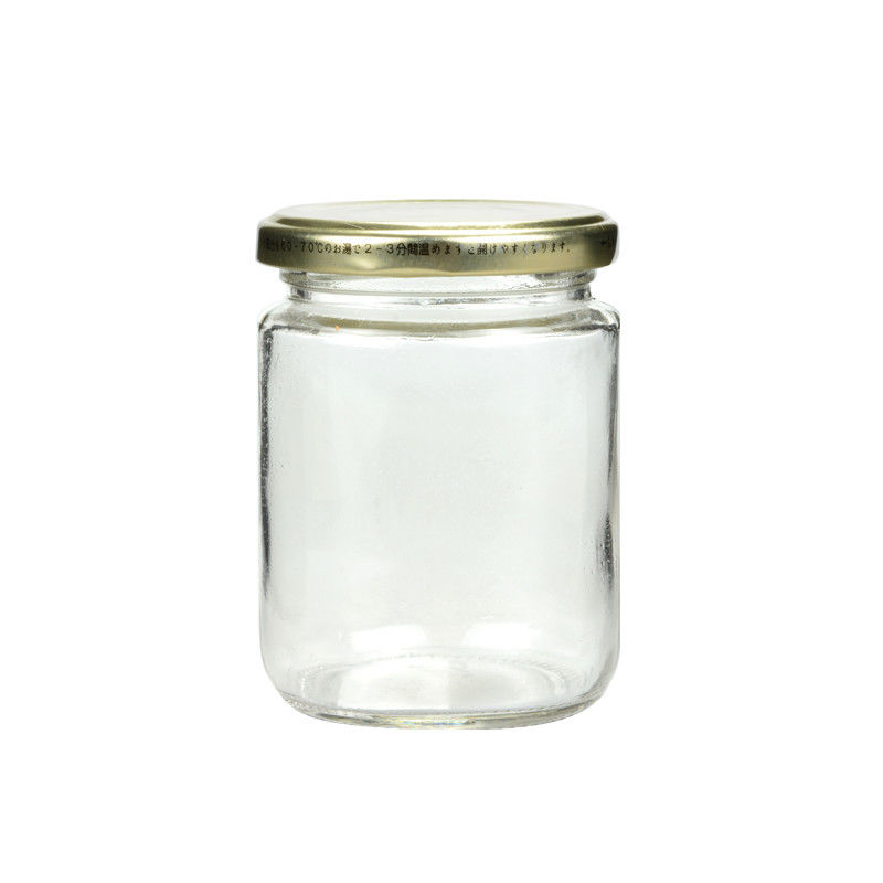 Glass Clear Mason Jar Lids 230ML Sauces Mason Storage Jars Vintage Style