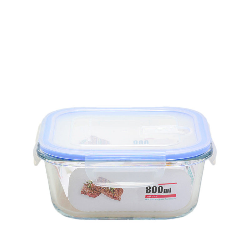 Airtight Glass Food Saver Containers 800ML Multiple Glass Food Storage Set