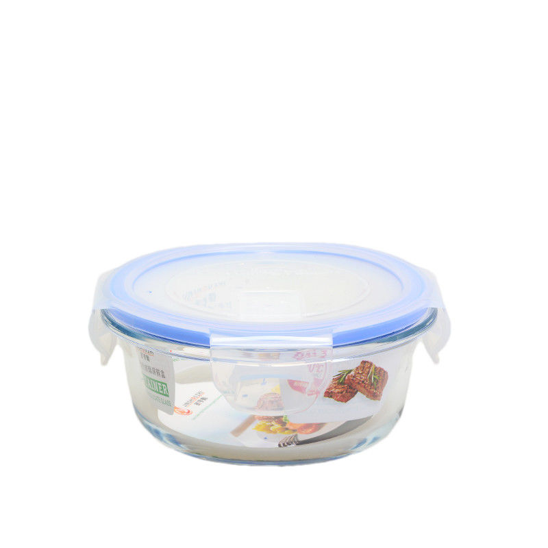 Versatile Glass Round Containers With Lids Airtight Food Storage Glass Jars FDA