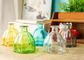 Colored Decorative Glass Vases , Large Clear Glass Vase OEM Service