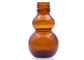 Brown Cosmetic Glass Bottles , Amber Glass Cosmetic Jars OEM Service