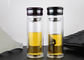 Double Wall Fancy Glass Water Bottles For Tea SGS CE Certification