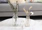 Transparent Round Glass Vase Elegant Feature Customized Service