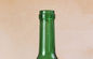Green Empty Glass Wine Bottles Hot Stamping Surface Customized Size