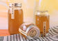 Recycled Ball Honey Jam Glass Jars Aluminum Lid Breathable Seal Customized Size
