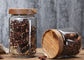 Decorative Sealable Glass Jars With Wooden Lid 400ml-1600ml Capacity