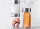 Portable Small Sealable Glass Jars With Lids 180ml 330ml 500ml Cylindrical Shape
