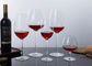 Personalized Clear Long Stem Wine Glasses / Crystal Red Wine Glasses