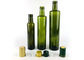 Clear Dark Green Glass Olive Oil Bottle With Aluminum Dropper Cap