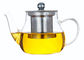 Handblown Heat Resistant Glass Teapot / Glass Loose Leaf Teapot