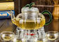 CE Standard Heat Resistant Glass Teapot / Clear Glass Tea Kettle