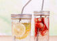 Embossed Clear Wide Mouth Pint Jars For Beverage Jam SGS Certification