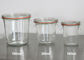 Fancy Round Glass Food Storage Jars , Weck Glass Jars Heat Resistant Glass