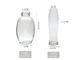 Bathroom Clear Empty Cosmetic Glass Bottles With Pump Dispenser Refillable