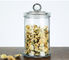 Jam Storage Cookie Glass Spice Jars Empty With Glass Caps , Round Shaped