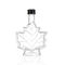 Maple Leaf Shape Clear Glass Wine Bottles 70ml 100ml 250ml For Restaurants