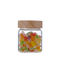 High Borosilicate Empty Glass Jars Air Tight Storage Jars Containers With Wood Lid