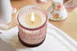 Decorative Empty Glass Containers Wedding Candle Holder Square Shape