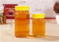 Square Glass Honey Jars Empty Glass Jars Food Container With Plastic Lids