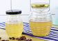 Transparent Glass Honey Jars With Aluminum Lid Round Shape YF201901030