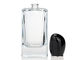 Transparent Square Cosmetic Glass Bottles Large Capacity Glass Perfume Bottle