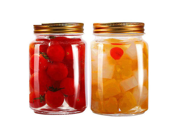 300ml / 500ml Food Storage Containers Sealable Glass Bottles For Seasonings / Candies