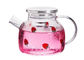 Capacity 1000ml 1600ml Borosilicate Heat Resistant Glass Teapot