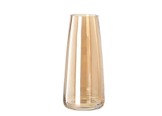 Custom Logo Flowers 10cm Decorative Clear Glass Vases
