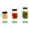 Borosilicate 1250ML 1550ml Jam Pickle Sealable Glass Jars