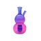 Borosilicate 150℃ Purple Gourd Shaped Glass Hookah Pipe