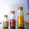 Cork Closure Borosilicate Glass Food Storage Jars