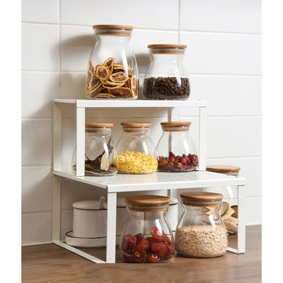 Bamboo Cover 1100ml Borosilicate Wide Mouth Preserving Jars