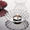 Custom Logo Clear Borosilicate Glass Candlestick