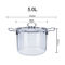 2.3L 3.5L Transparent Borosilicate Glass Soup Pot