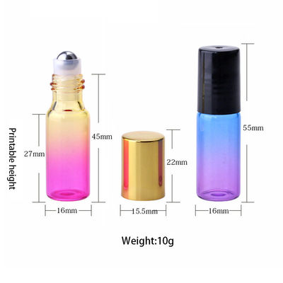 Colorful Cosmetic Packaging 10ml 15ml Glass Ball Bottles