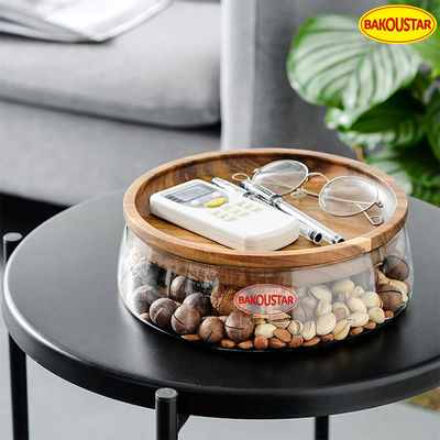 Lead Free Dried Fruit Storage Borosilicate Glass Jars