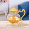 600ml Borosilicate Vintage Heat Resistant Glass Teapot