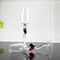 Heart Shaped 140ml Decorative Crystal Stem Wine Glasses With Curved Handle