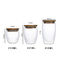 Clear Borosilicate Double Wall Glass Tea Cup 250ml 350ml 450ml