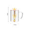 Exclusive Eco Friendly Egg Shaped 15 OZ Drinking Glass With Lid