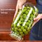 1000ml Household Pickle Glass Storage Jars With Clasp Lid