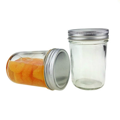 200ml Glass Pickle Jar Food Storage Glass Jam Jar With Aluminum Lid