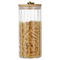 750ml 1000ml Borosilicate Glass Storage Jars With Bamboo Wooden Lids
