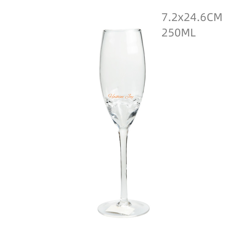 Wedding Crystal Wine Glass 250ML Elegant Champagne Flutes Glass
