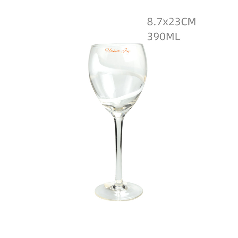 OEM 390ML Crystal Wine Glass Lead Free Crystal Drinking Glass
