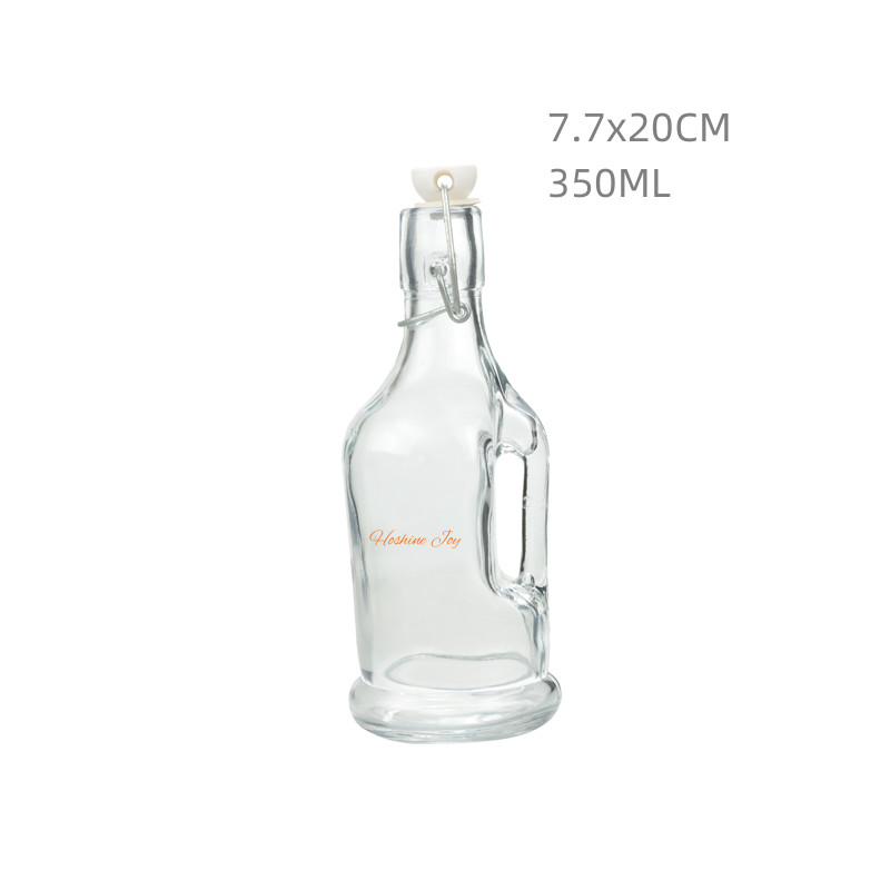 350ML Glass Milk Bottles Dishwasher Safe BPA Free Milk Storage Bottles