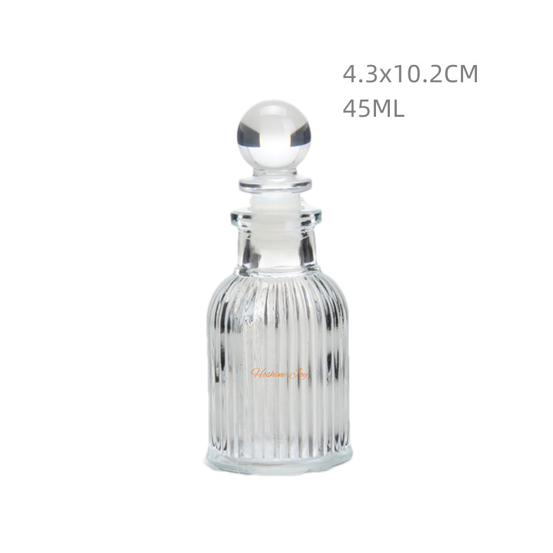 Clear Glass Diffuser Bottles Recyclable 45ML Mini Glass Perfume Bottles