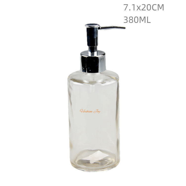 12 Ounces Glass Bottle Foaming Soap Dispenser Reusable Closure Type