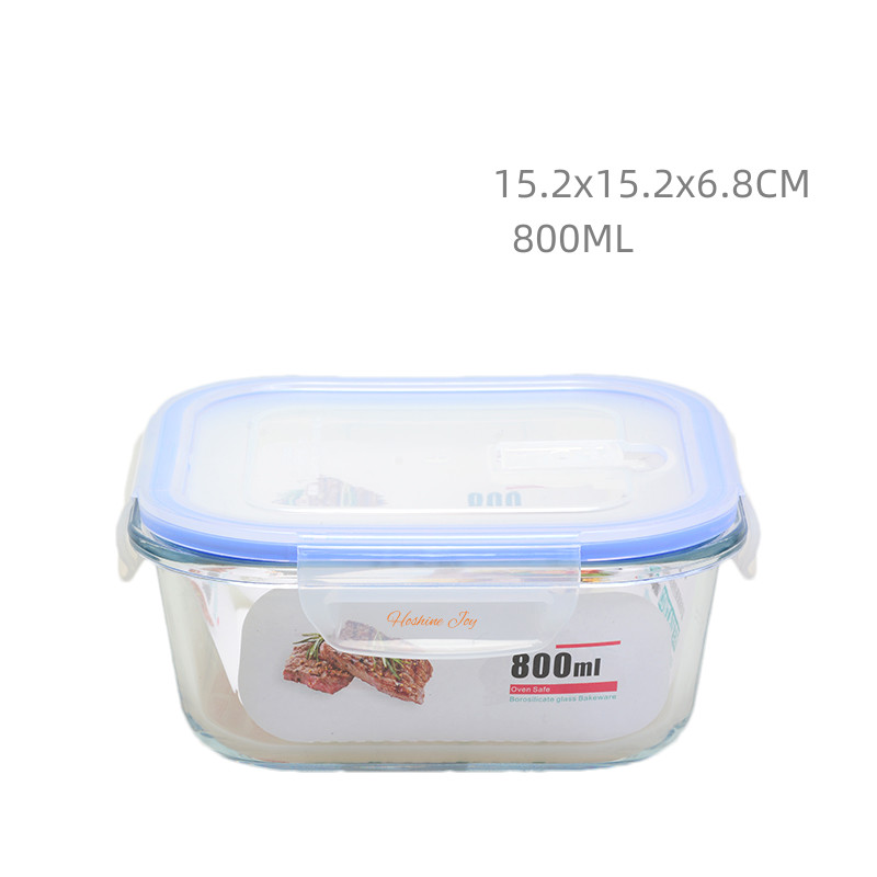 Airtight Glass Food Saver Containers 800ML Multiple Glass Food Storage Set